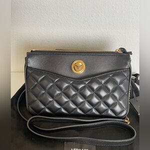 Versace brand new  lamb skin Medusa crossbody bag NWT